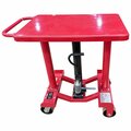 Pake Handling Tools Low Profile Post Lift Table, 1000 Lb. Cap., 30x20 Platform, 25 to 37 Lift Range PAKMP1037